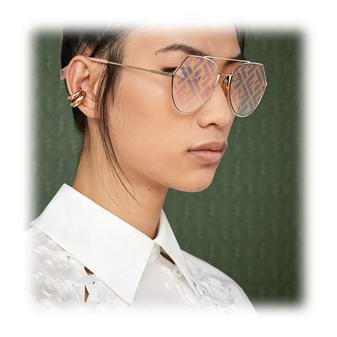 fendi eyeline pink sunglasses|Fendi rimless sunglasses.